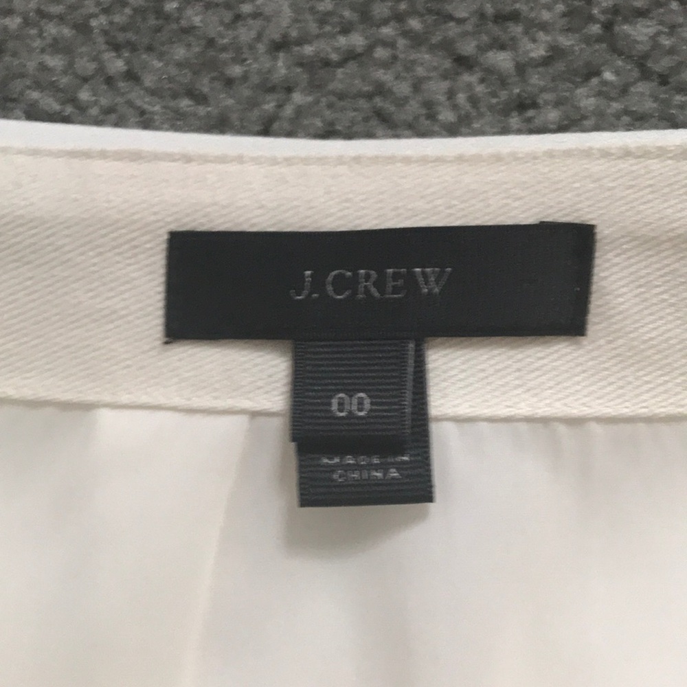 Off-white Envelope J Crew Dress Skirt, Size 00 - Picture 3 of 6